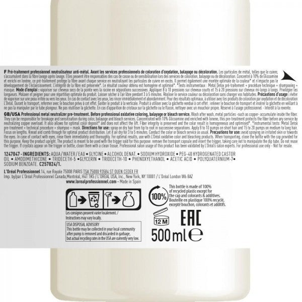 L'Oréal Professionnel Spray Metal Detox - BEAUTEPRICE L'Oréal Professionnel Spray Metal Detox L'Oréal Professionnel BEAUTEPRICE