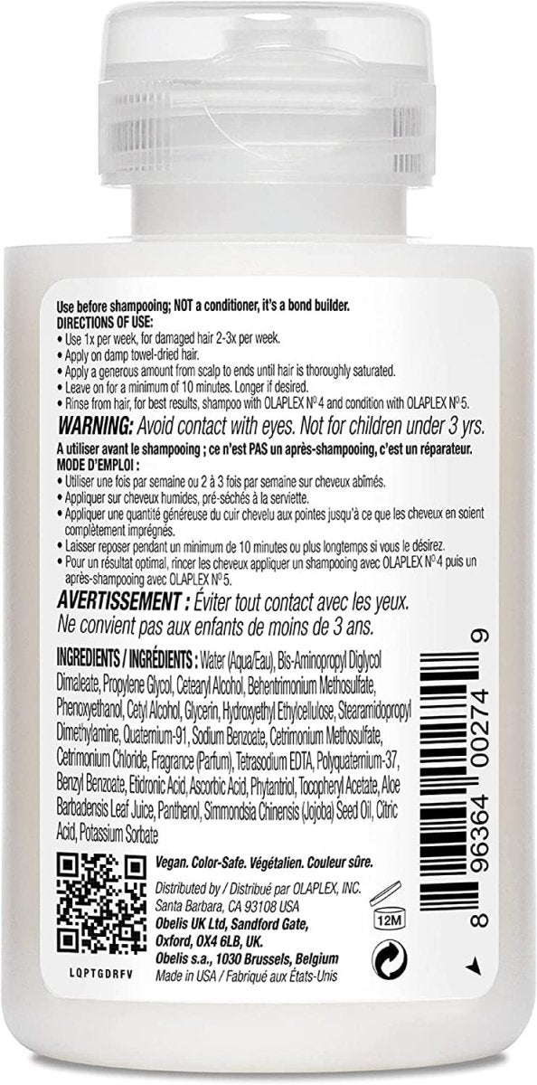 OLAPLEX Soin Cheveux N°3 Hair Perfector - BEAUTEPRICE OLAPLEX Soin Cheveux N°3 Hair Perfector OLAPLEX BEAUTEPRICE