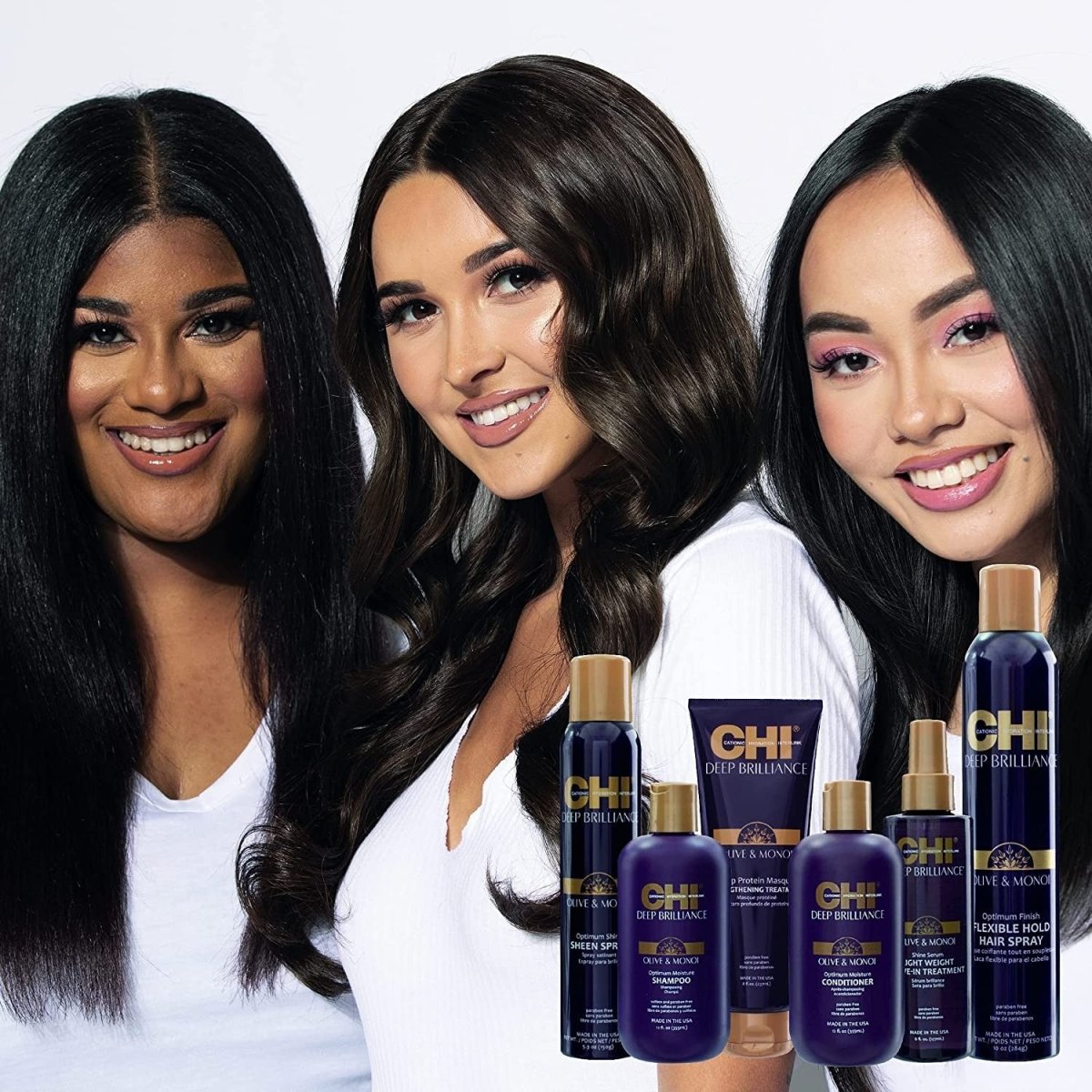 Shampoing Deep Brillance Olive & Monoi 355ml-CHI