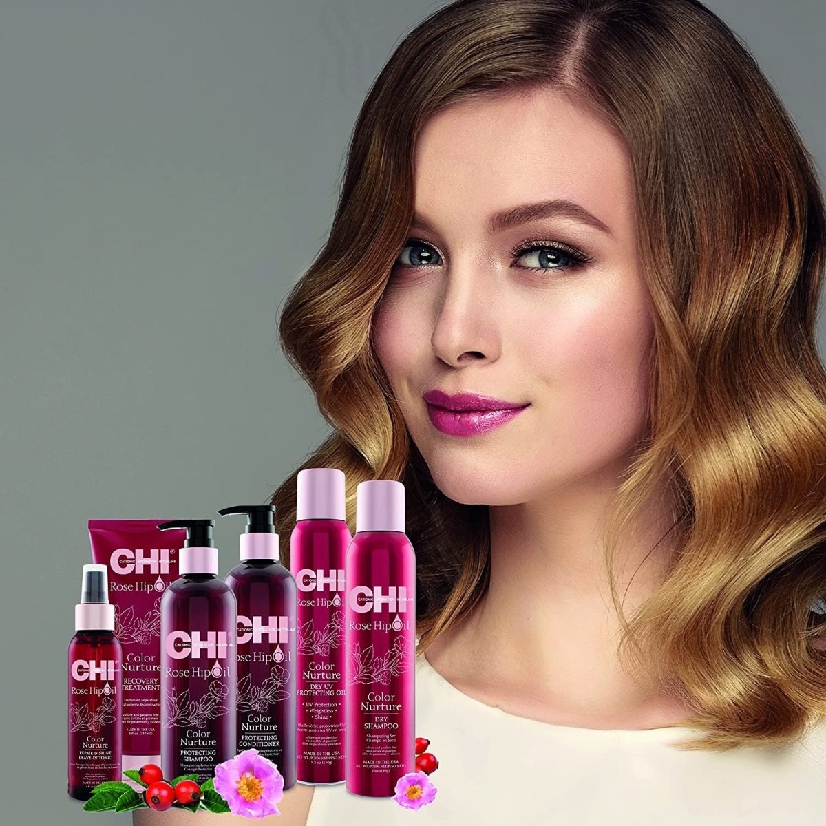 Shampoing Rose Hip Oil 759ml-CHI - BEAUTEPRICE Shampoing Rose Hip Oil 759ml-CHI CHI BEAUTEPRICE