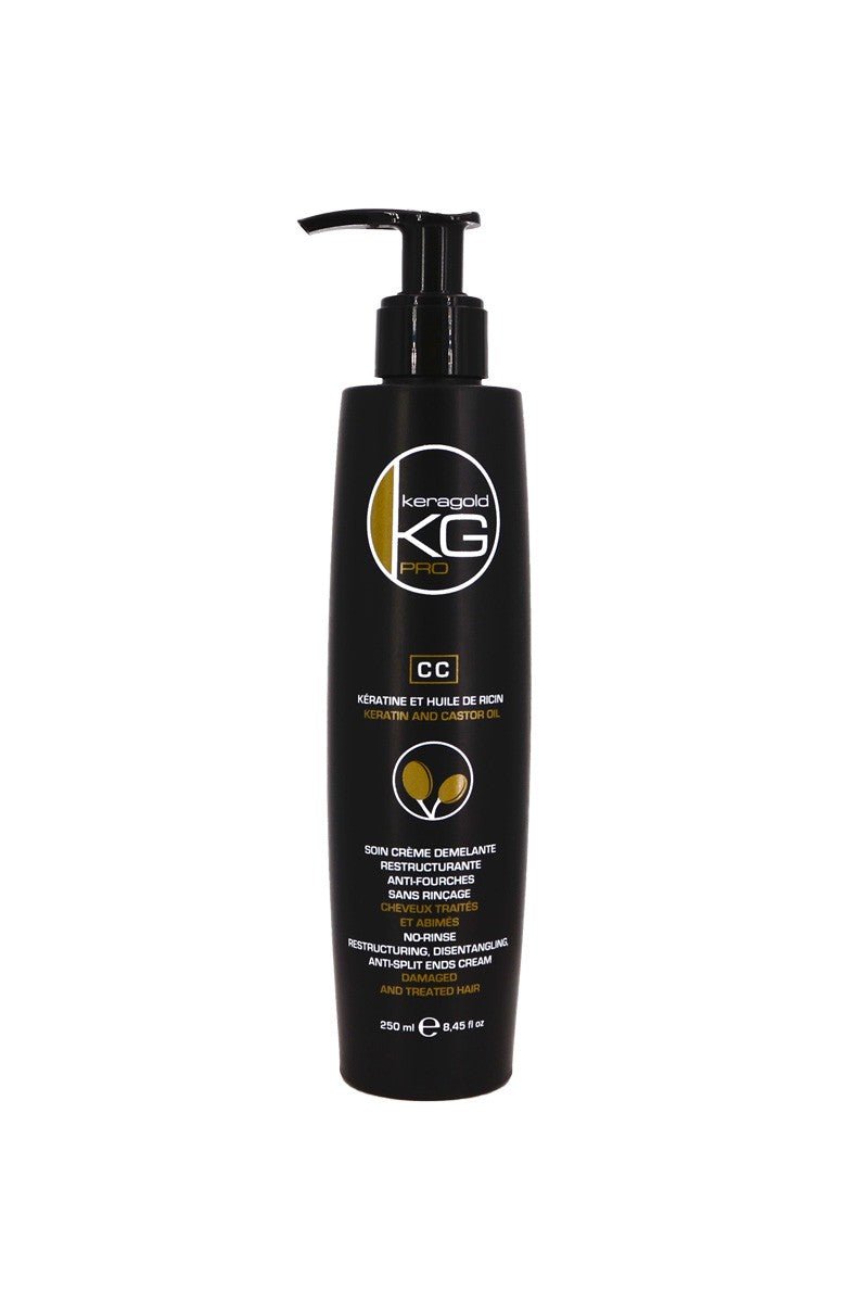 Soin crème démêlante - Kératine & huile de ricin - Cheveux abîmés - CC - 250 ml - BEAUTEPRICE Soin crème démêlante - Kératine & huile de ricin - Cheveux abîmés - CC - 250 ml - KERAGOLD - BEAUTEPRICE