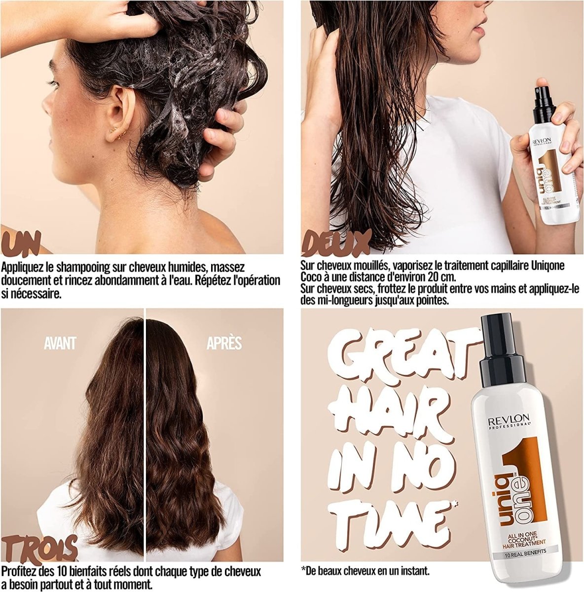 Spray Revlon Uniq One Coconut - BEAUTEPRICE Spray Revlon Uniq One Coconut Revlon BEAUTEPRICE