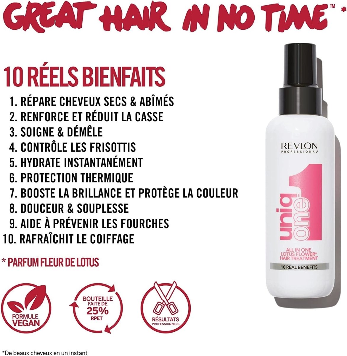 Spray Revlon Uniq One Fleur lotus - BEAUTEPRICE Spray Revlon Uniq One Fleur lotus Revlon BEAUTEPRICE