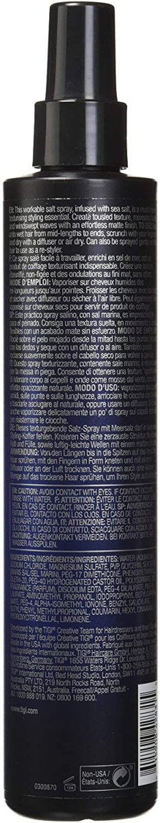 TIGI Spray au Sel texturisant 270ml - BEAUTEPRICE TIGI Spray au Sel texturisant 270ml Tigi BEAUTEPRICE