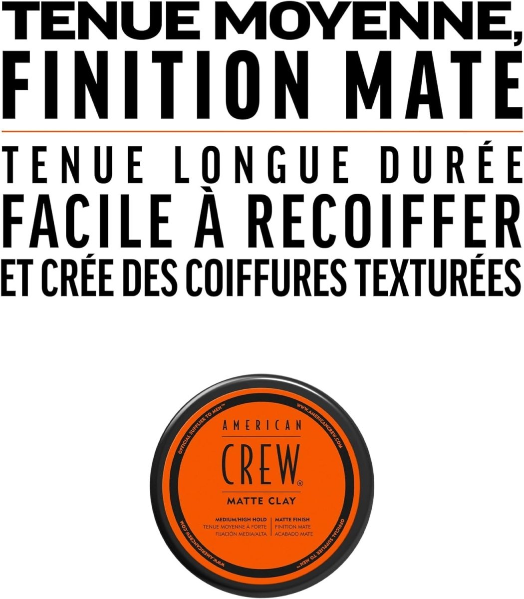 American Crew Cire de Coiffage Matt Clay - BEAUTEPRICE American Crew Cire de Coiffage Matt Clay cire coiffante American Crew BEAUTEPRICE