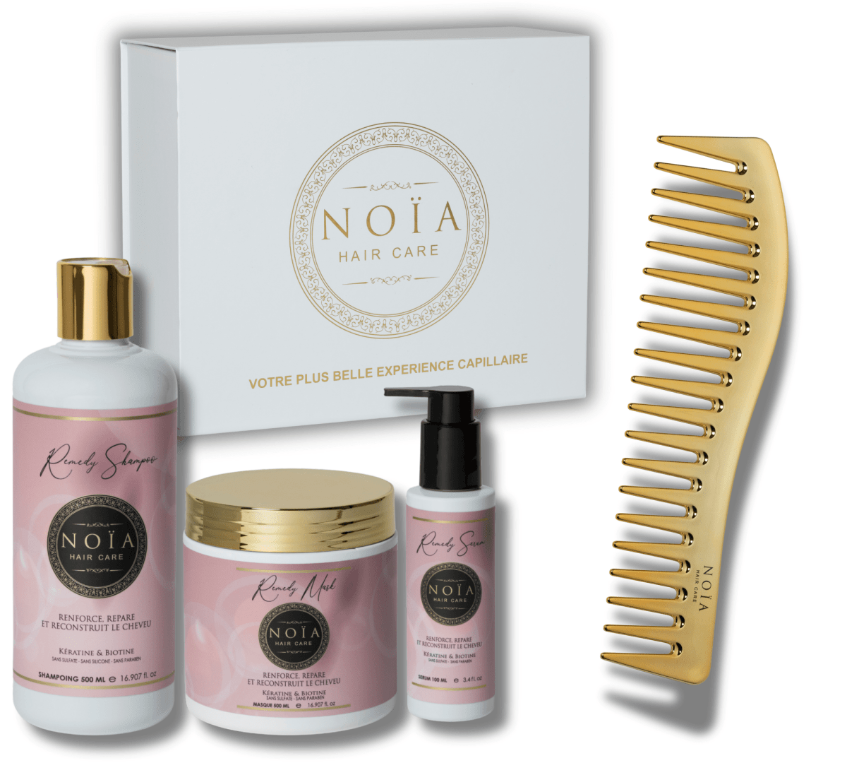 Coffret Cadeau TRIO Remedy – Kératine & Biotine – Anti - Chute & Renforcement - BEAUTEPRICE Coffret Cadeau TRIO Remedy – Kératine & Biotine – Anti - Chute & Renforcement pack soins cheveux Noiahair FR BEAUTEPRICE