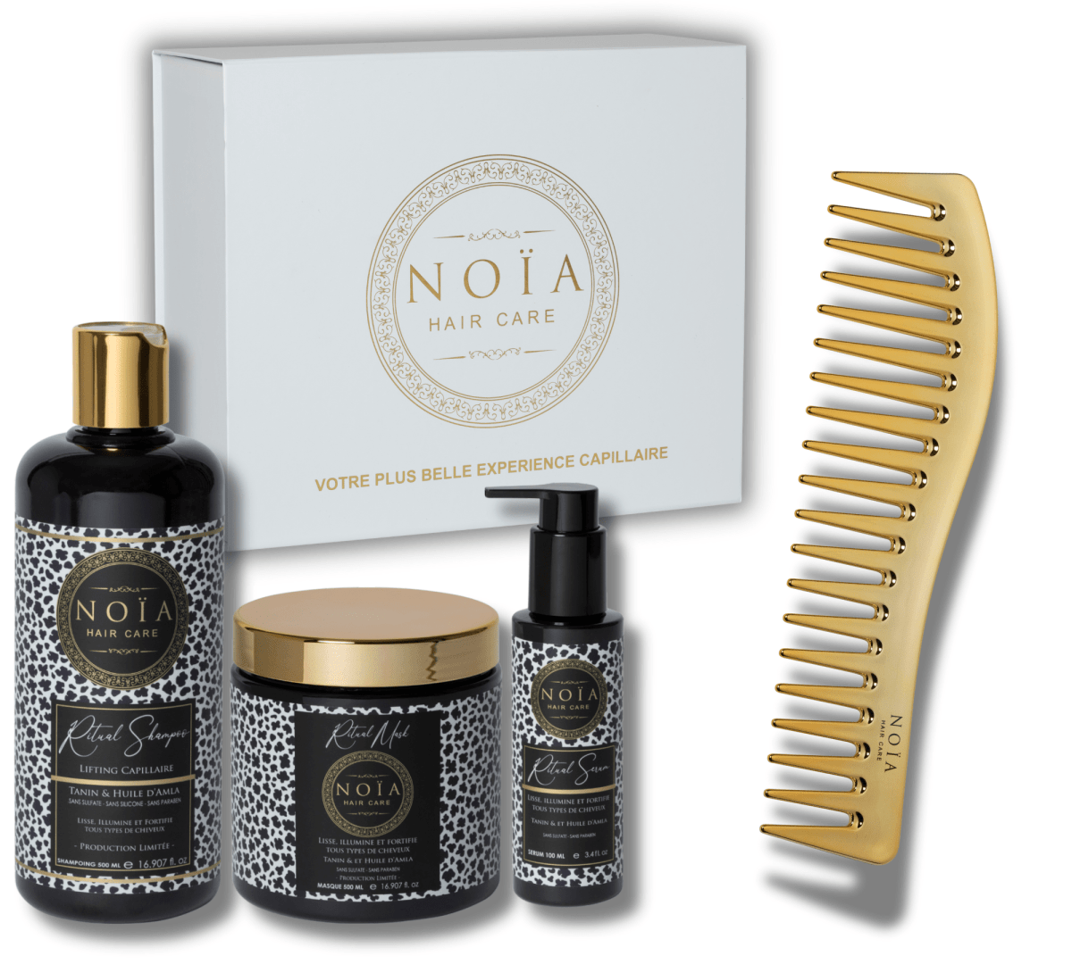Coffret Cadeau TRIO Ritual – Tanin & Amla – Lissage & Discipline - BEAUTEPRICE Coffret Cadeau TRIO Ritual – Tanin & Amla – Lissage & Discipline pack soins cheveux Noiahair FR BEAUTEPRICE