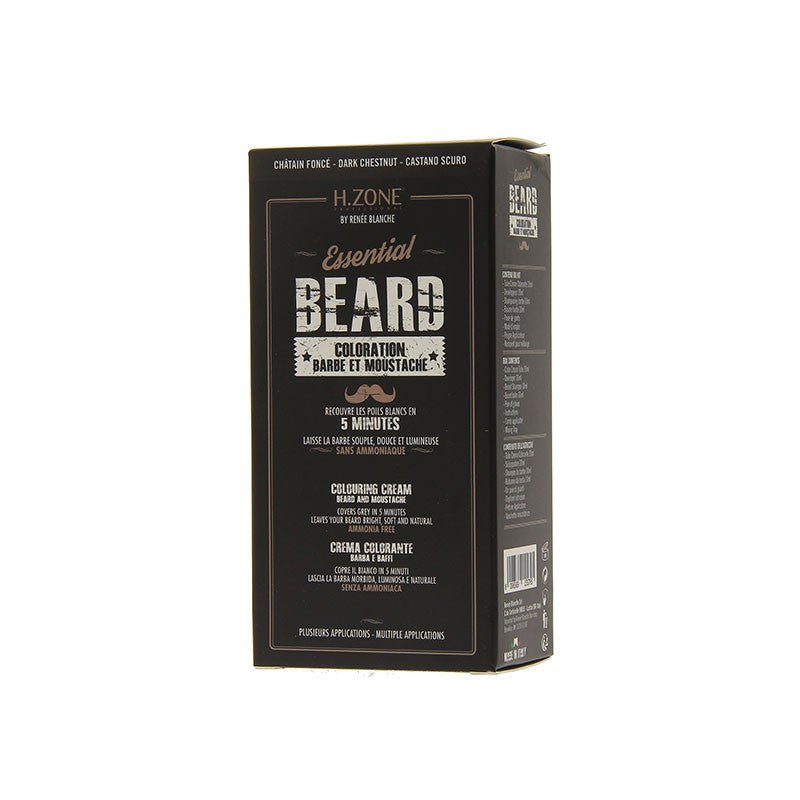 Coloration Barbe & Moustache Châtain Foncé – H.Zone Essential - BEAUTEPRICE Coloration Barbe & Moustache Châtain Foncé – H.Zone Essential coloration barbe H.Zone BEAUTEPRICE