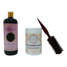 Combo shampoing Remedy 1L+ BTX Indian filler 1kg+ Brosse ronde brushing - BEAUTEPRICE Combo shampoing Remedy 1L+ BTX Indian filler 1kg+ Brosse ronde brushing Botox shampoing Noiahair FR BEAUTEPRICE