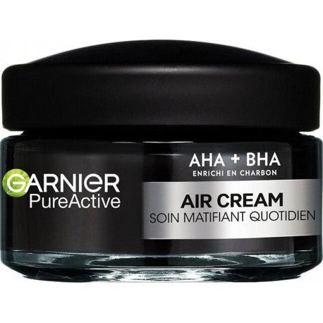 Crème Visage Jour & Nuit Peau à Imperfections – Niacinamide, AHA, BHA & Charbon – Pure Active – Garnier - BEAUTEPRICE Crème Visage Jour & Nuit Peau à Imperfections – Niacinamide, AHA, BHA & Charbon – Pure Active – Garnier Crème visage anti - âge Garnier BEAUTEPRICE