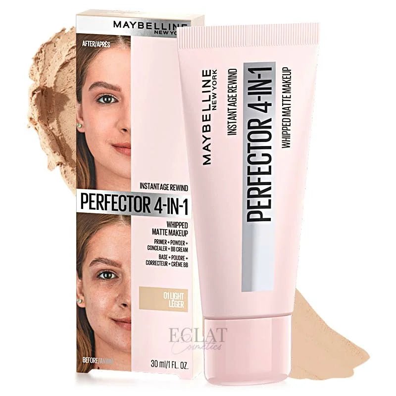 Fond de Teint Crème Perfecteur de Teint Matifiant 4en1 01 Light - BEAUTEPRICE Fond de Teint Crème Perfecteur de Teint Matifiant 4en1 01 Light MAKEUP Maybelline NewYork BEAUTEPRICE