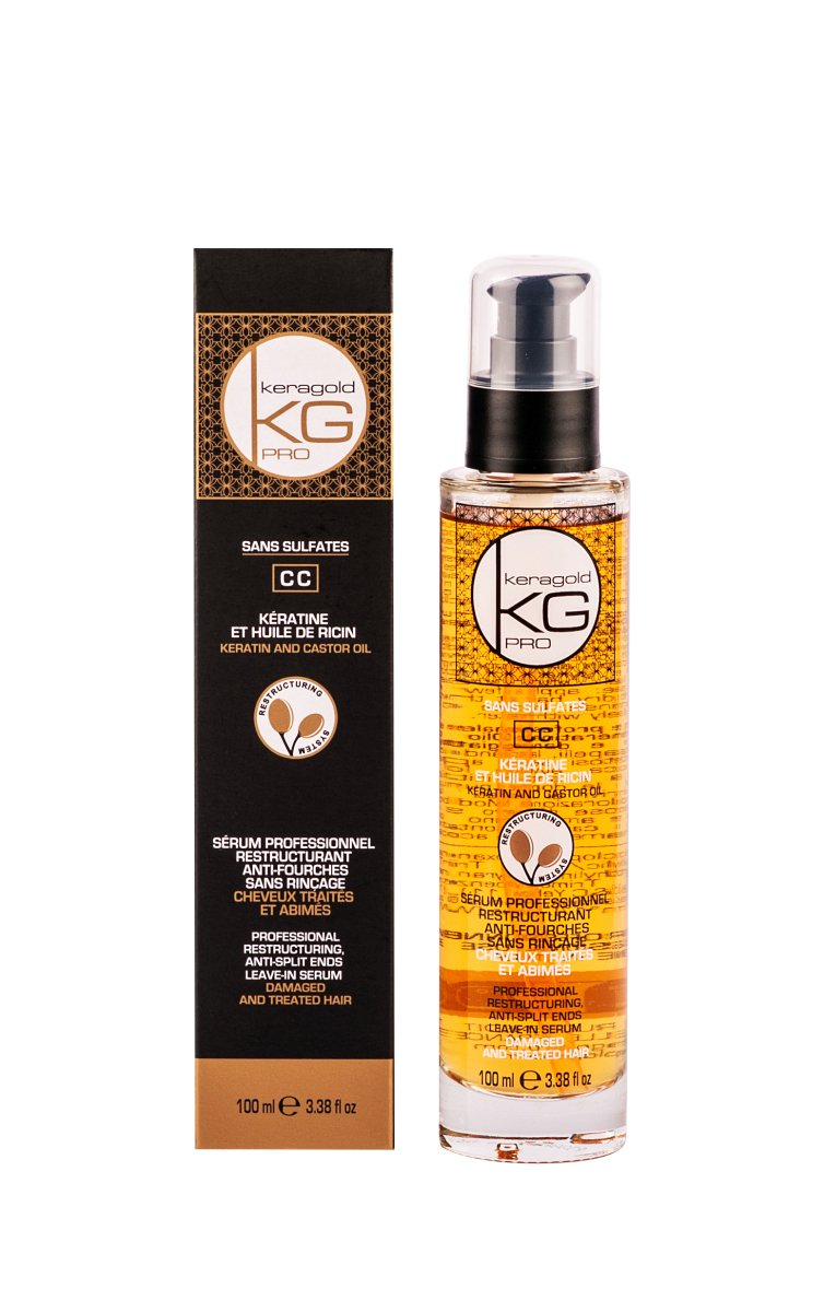 Keragold Sérum à la kératine et huile de ricin CC 100ml - BEAUTEPRICE Keragold Sérum à la kératine et huile de ricin CC 100ml serum capillaire - KERAGOLD - BEAUTEPRICE