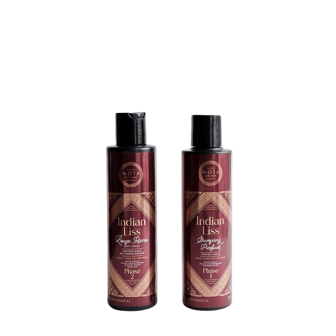 Lissage Indian Liss - Huile d'Amla, Protéine GOLD , 0% FORMOLDEHYDE - 2x250ML - BEAUTEPRICE Lissage Indian Liss - Huile d'Amla, Protéine GOLD , 0% FORMOLDEHYDE - 2x250ML Noiahair FR BEAUTEPRICE