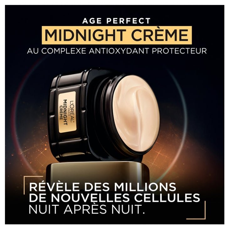 L’Oréal Paris Age Perfect Midnight Crème Régénérante 50ml – Soin Nuit Anti - Âge - BEAUTEPRICE L’Oréal Paris Age Perfect Midnight Crème Régénérante 50ml – Soin Nuit Anti - Âge Crème visage anti - âge L'Oréal Paris BEAUTEPRICE