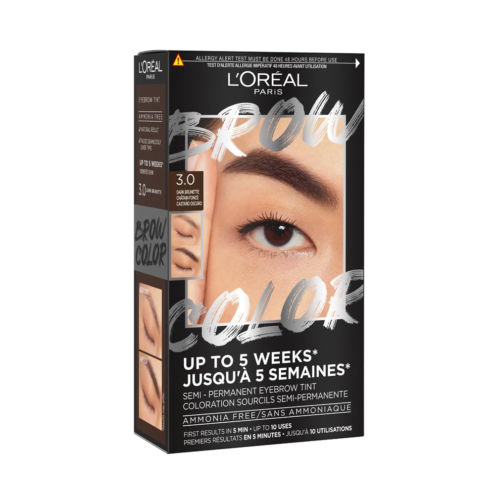 L'Oréal Paris Brow Tint 3.0 Dark Brunette – Coloration Sourcils Longue Tenue - BEAUTEPRICE L'Oréal Paris Brow Tint 3.0 Dark Brunette – Coloration Sourcils Longue Tenue Maquillage sourcils L'Oréal Paris BEAUTEPRICE