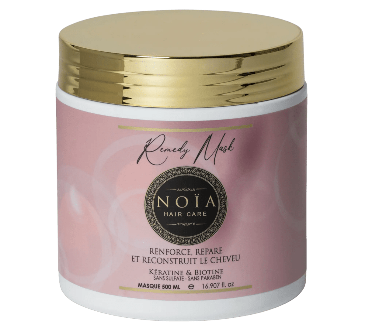 Masque Remedy – Kératine & Biotine – Anti - Chute & Renforcement (500 ml) - BEAUTEPRICE Masque Remedy – Kératine & Biotine – Anti - Chute & Renforcement (500 ml) masque cheveux Noiahair FR BEAUTEPRICE