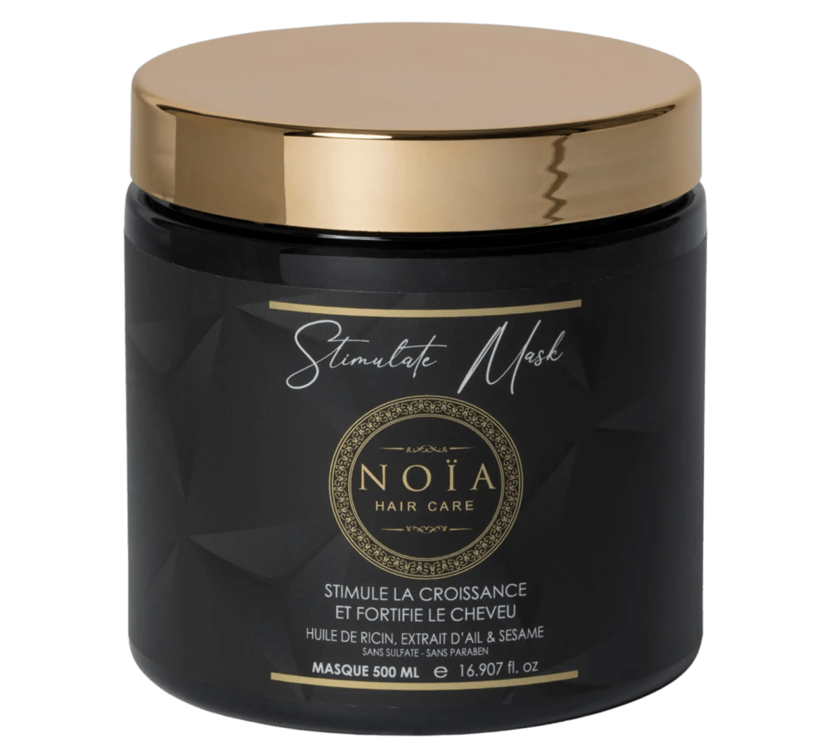 Masque Stimulate – Ricin, Ail & Sésame – Pousse & Fortification (500 ml) - BEAUTEPRICE Masque Stimulate – Ricin, Ail & Sésame – Pousse & Fortification (500 ml) masque cheveux Noiahair FR BEAUTEPRICE