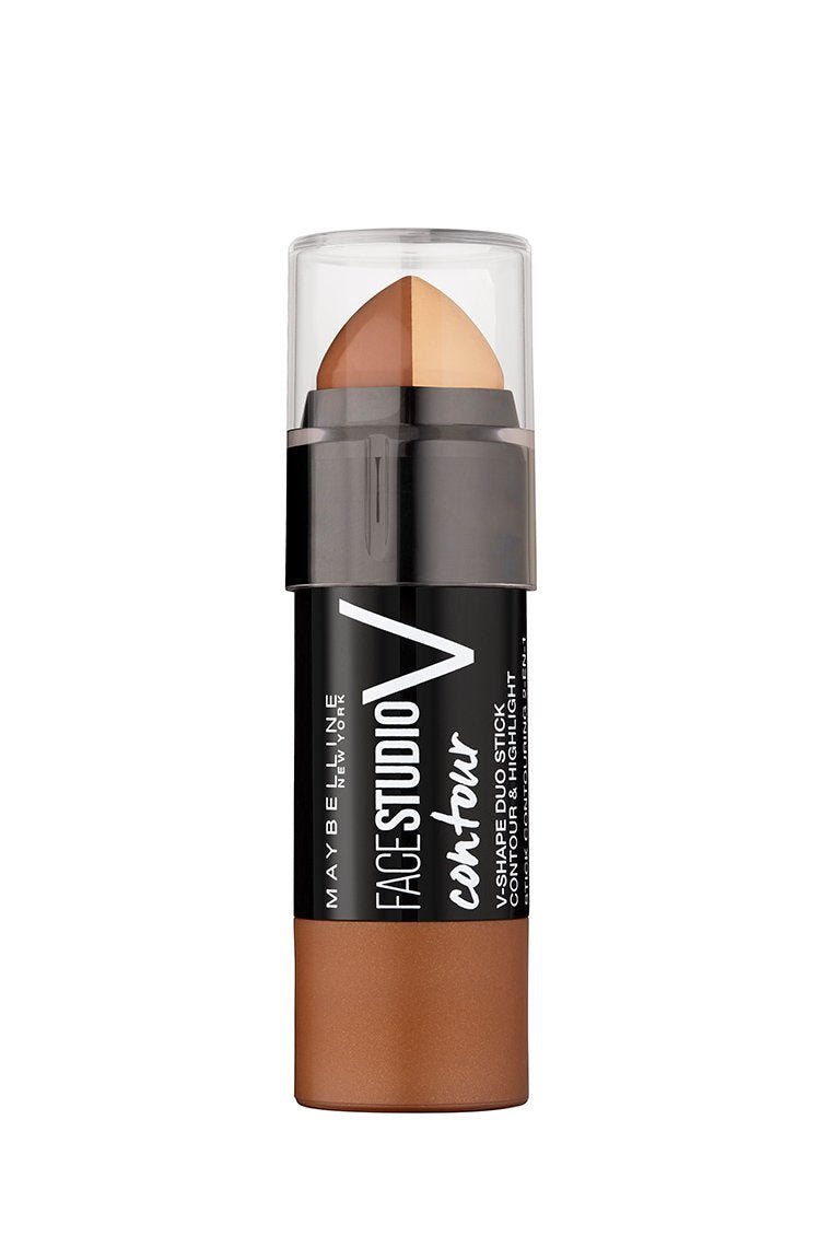 Maybelline FaceStudio Master Contour V - Shape Duo 03 Dark – Stick Contouring Duo - BEAUTEPRICE Maybelline FaceStudio Master Contour V - Shape Duo 03 Dark – Stick Contouring Duo Fond de teint Maybelline New York BEAUTEPRICE