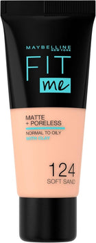 Maybelline Fond de teint Fit Me Matte 124 Sable - BEAUTEPRICE Maybelline Fond de teint Fit Me Matte 124 Sable fond de teint Maybelline New York BEAUTEPRICE