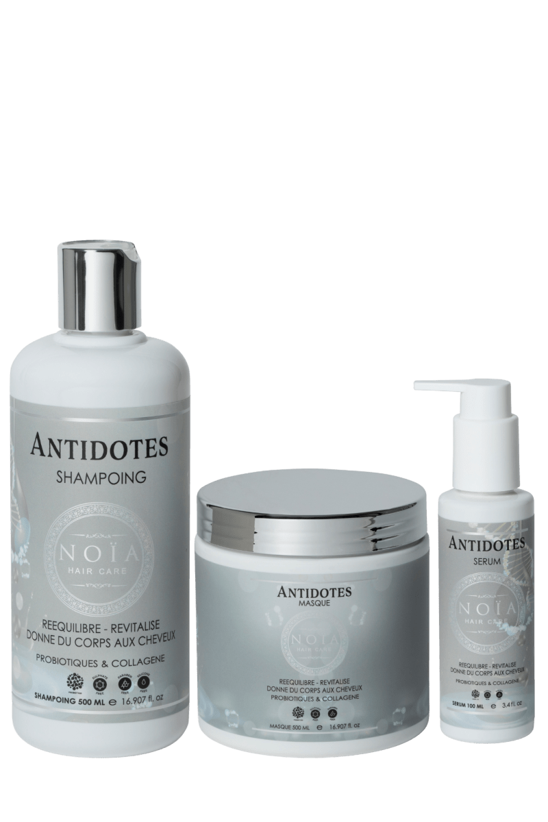 NOÏA HAIR Trio GAMME Antidotes - BEAUTEPRICE NOÏA HAIR Trio GAMME Antidotes shampoing+masque+serum NOÏA HAIR BEAUTEPRICE