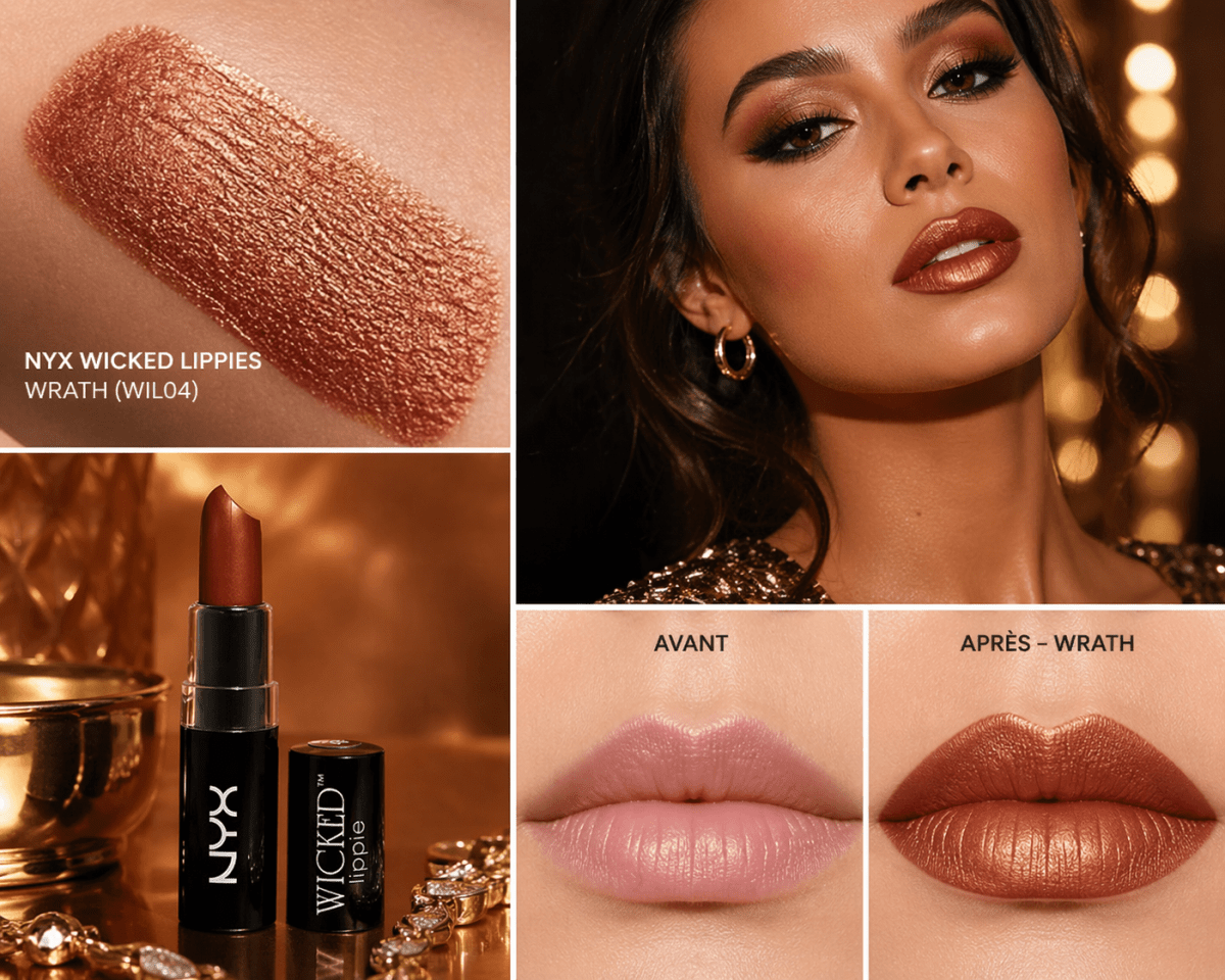 NYX Wicked Lippies Wrath WIL04 – Rouge à Lèvres Métallique Cuivré Bronze - BEAUTEPRICE NYX Wicked Lippies Wrath WIL04 – Rouge à Lèvres Métallique Cuivré Bronze Rouge à lèvres NYX BEAUTEPRICE