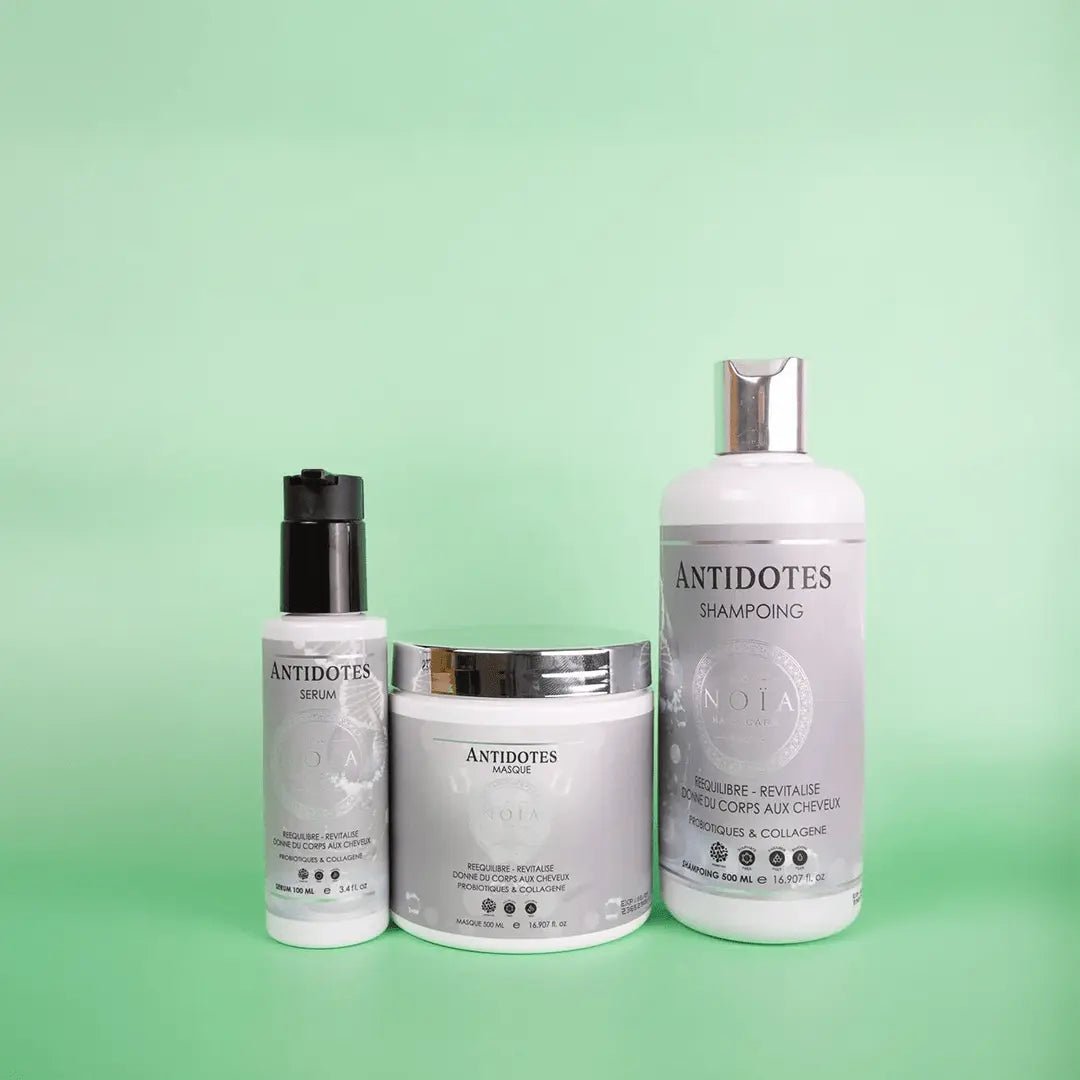 Routine Capillaire TRIO Antidotes – Probiotiques & Collagène – Volume & Revitalisation - BEAUTEPRICE Routine Capillaire TRIO Antidotes – Probiotiques & Collagène – Volume & Revitalisation Routine Capillaire (Trio) Noiahair FR BEAUTEPRICE