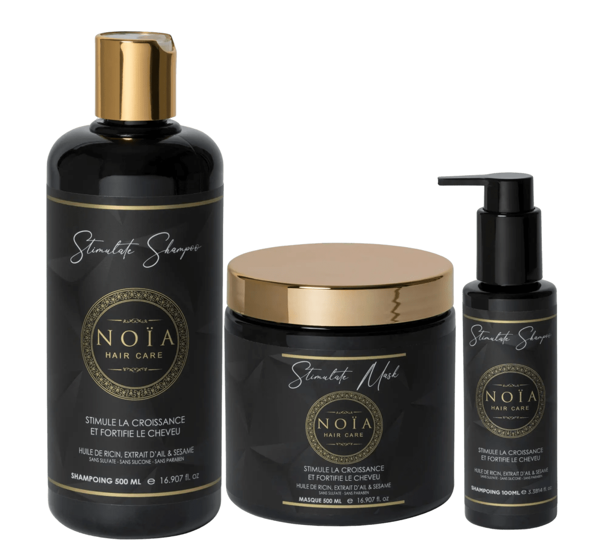 Routine Capillaire TRIO Stimulate – Ricin, Ail & Sésame – Pousse & Fortification - BEAUTEPRICE Routine Capillaire TRIO Stimulate – Ricin, Ail & Sésame – Pousse & Fortification Routine Capillaire (Trio) Noiahair FR BEAUTEPRICE