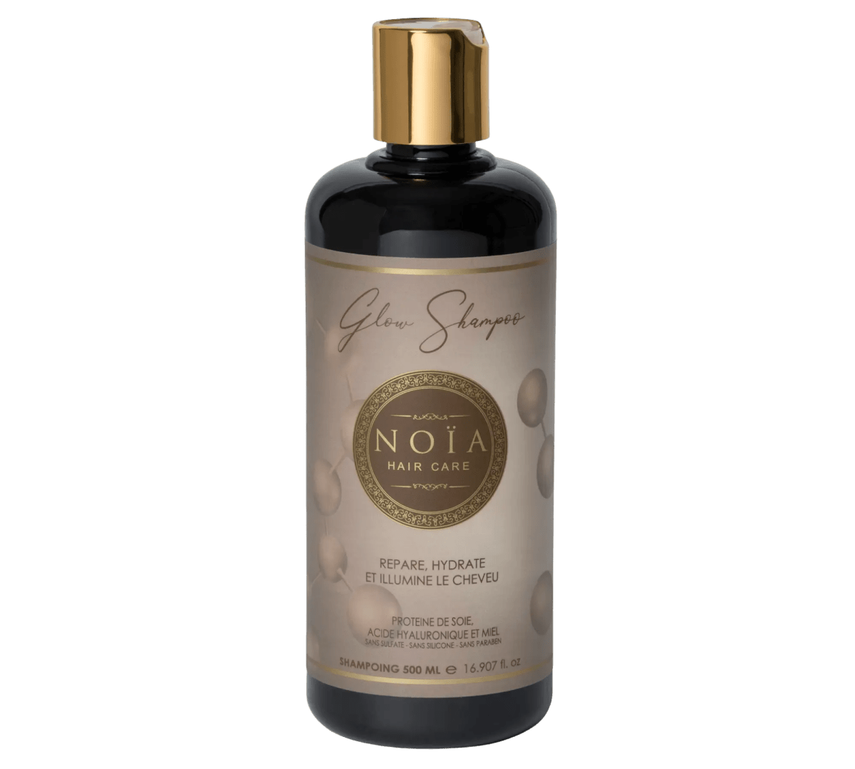 Shampoing Glow – Protéine de Soie, Miel & AH – Hydratation & Brillance (500 ml) - BEAUTEPRICE Shampoing Glow – Protéine de Soie, Miel & AH – Hydratation & Brillance (500 ml) Shampoing Noiahair FR BEAUTEPRICE