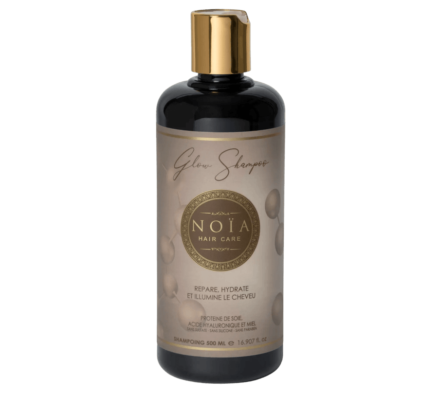 Shampoing Glow – Protéine de Soie, Miel & AH – Hydratation & Brillance (500 ml)