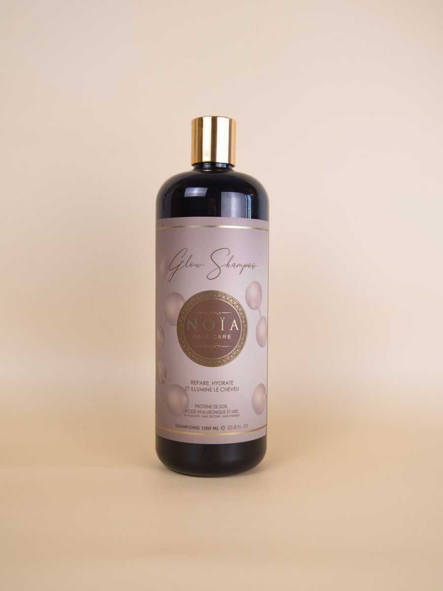 Shampoing Glow – Protéine de Soie, Miel & AH – Hydratation & Éclat (1L) - BEAUTEPRICE Shampoing Glow – Protéine de Soie, Miel & AH – Hydratation & Éclat (1L) Shampoing Noiahair FR BEAUTEPRICE