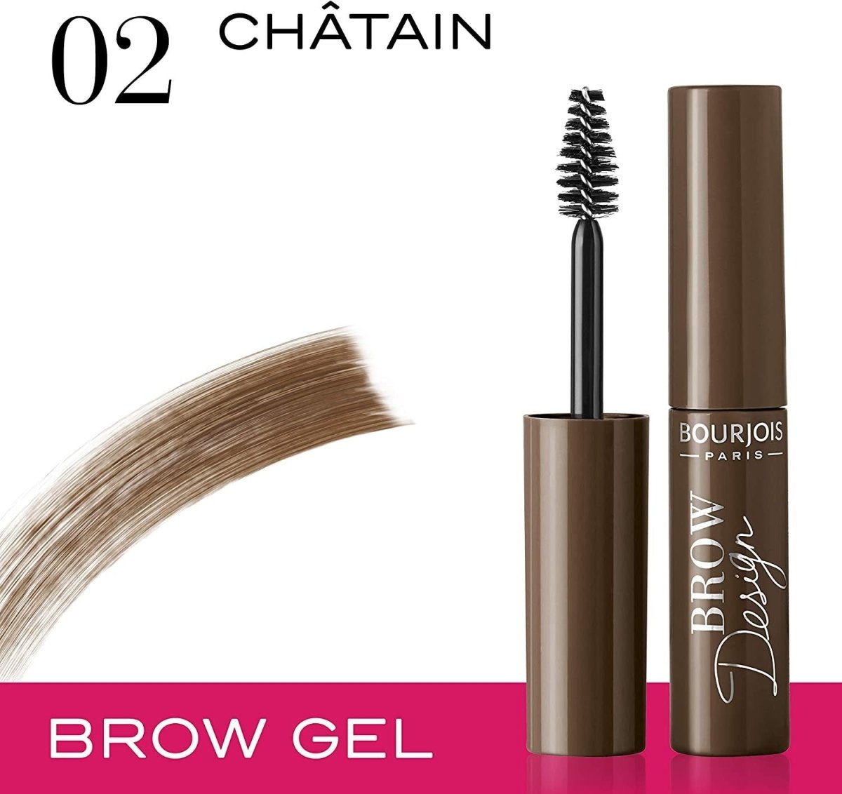 Bourjois Brow Design Gel Sourcils 02 Châtain 5 ml - BEAUTEPRICE Bourjois Brow Design Gel Sourcils 02 Châtain 5 ml Bourjois BEAUTEPRICE