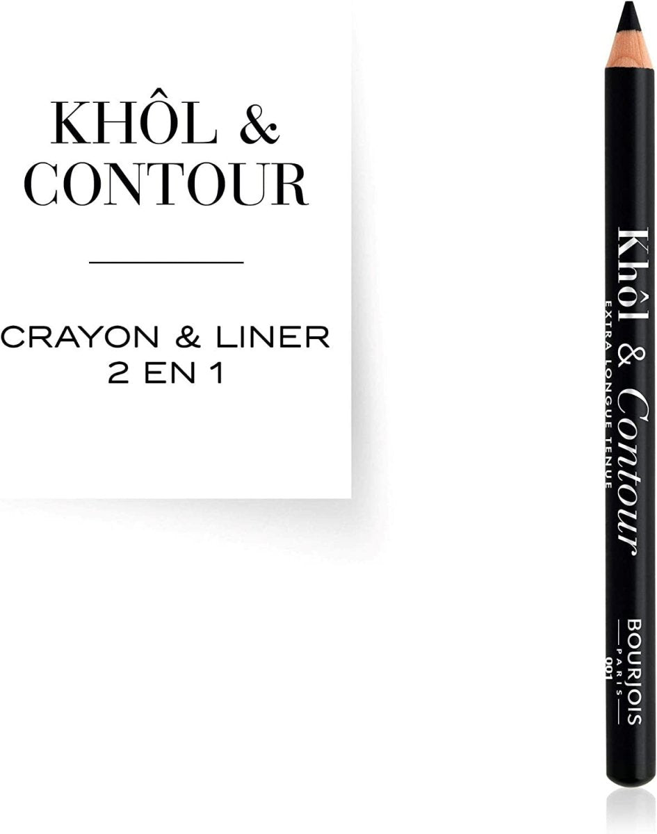 Bourjois Crayon Khol&contour Noir intense01 - BEAUTEPRICE Bourjois Crayon Khol&contour Noir intense01 Bourjois BEAUTEPRICE