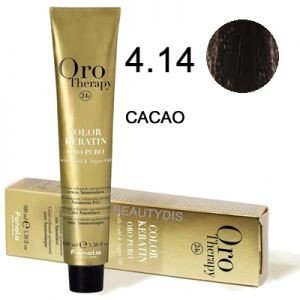 Coloration Oro thérapy n°4.14 Cacao - BEAUTEPRICE Coloration Oro thérapy n°4.14 Cacao Oro Therapy BEAUTEPRICE