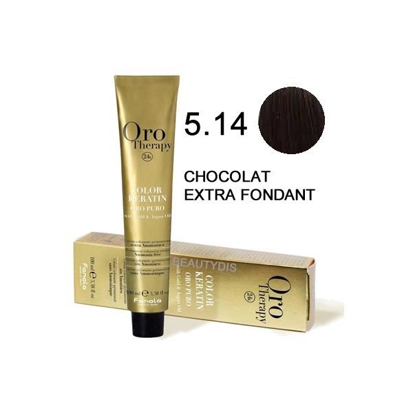 Coloration Oro thérapy n°5.14 Chocolat extra fondant - BEAUTEPRICE Coloration Oro thérapy n°5.14 Chocolat extra fondant Oro Therapy BEAUTEPRICE