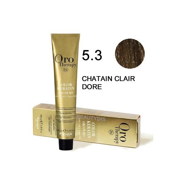 Coloration Oro thérapy n°5.3 Chatain clair doré - BEAUTEPRICE Coloration Oro thérapy n°5.3 Chatain clair doré Oro Therapy BEAUTEPRICE