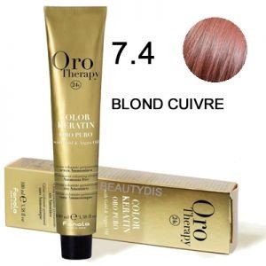 Coloration Oro thérapy n°7.4Blond cuivré - BEAUTEPRICE Coloration Oro thérapy n°7.4Blond cuivré Oro Therapy BEAUTEPRICE