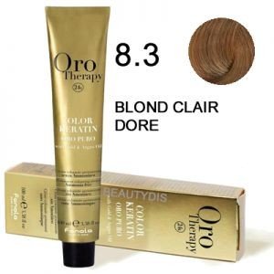 Coloration Oro thérapy n°8.3 Blond clair doré - BEAUTEPRICE Coloration Oro thérapy n°8.3 Blond clair doré Oro Therapy BEAUTEPRICE