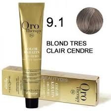 Coloration Oro thérapy n°9.1 Blond très clair cendré - BEAUTEPRICE Coloration Oro thérapy n°9.1 Blond très clair cendré Oro Therapy BEAUTEPRICE