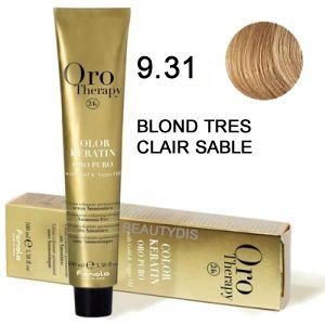 Coloration Oro thérapy n°9.31 Blond très clair sable - BEAUTEPRICE Coloration Oro thérapy n°9.31 Blond très clair sable Oro Therapy BEAUTEPRICE