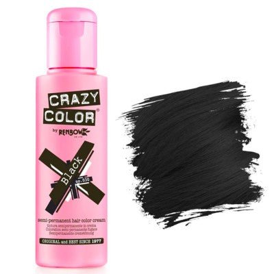 Coloration temporaire Crazy Color Black 030 - BEAUTEPRICE Coloration temporaire Crazy Color Black 030 Crazy Color BEAUTEPRICE