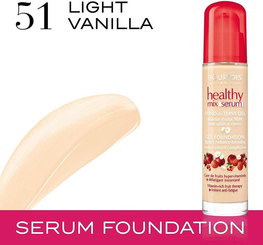 Fond de Teint Healty Mix Sérum 51 Light Vanilla - BEAUTEPRICE Fond de Teint Healty Mix Sérum 51 Light Vanilla Bourjois BEAUTEPRICE