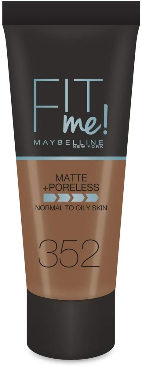 FOND DE TEINTFIT ME MATTE & PORELESS 352-CACAO - BEAUTEPRICE FOND DE TEINTFIT ME MATTE & PORELESS 352-CACAO - Gemey Maybelline - BEAUTEPRICE