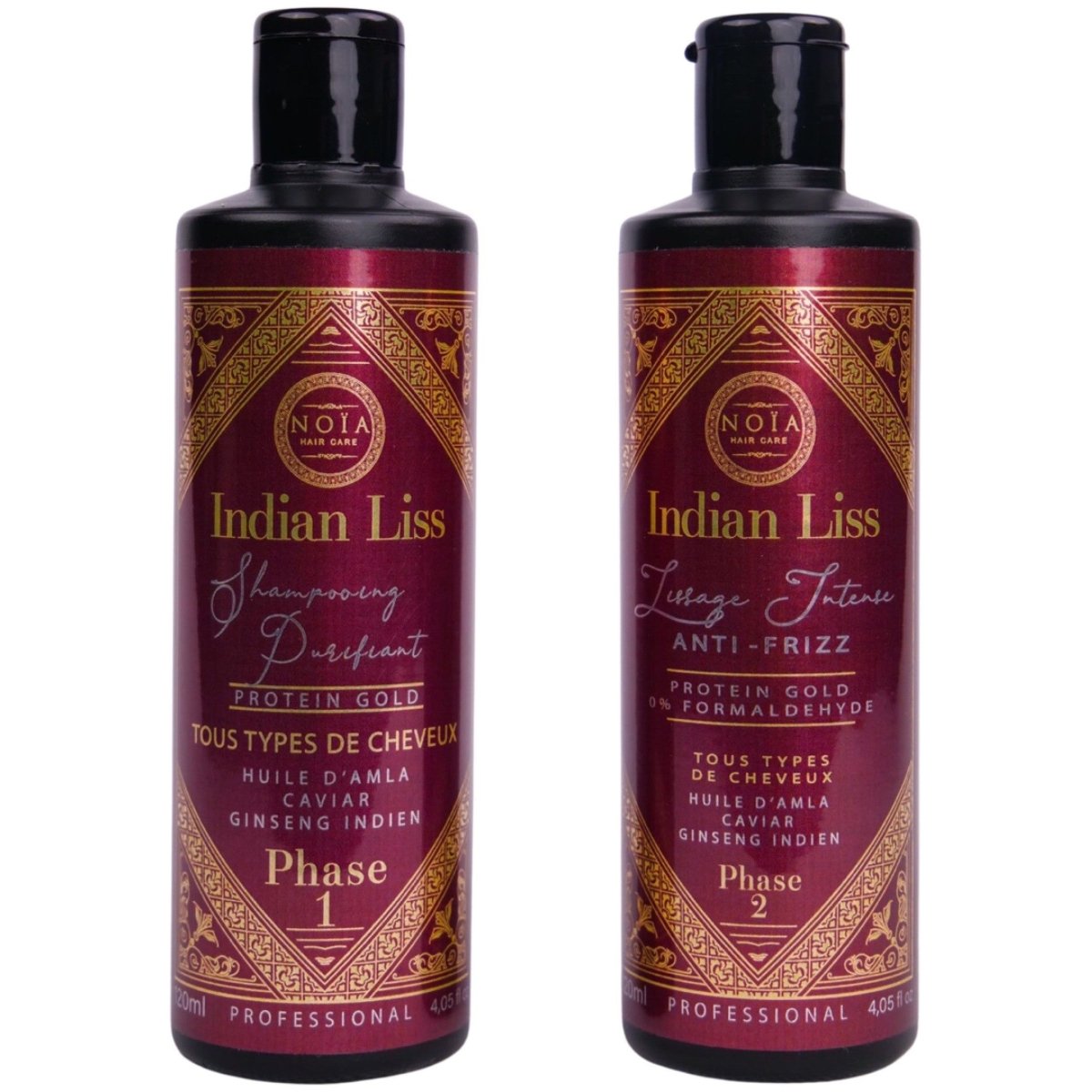 LISSAGE NOIA HAIR - INDIAN LISS -HUILE D'AMLA .CAVIAR & GINSENG INDIEN - PROTEIN GOLD - 2 X200ML - BEAUTEPRICE LISSAGE NOIA HAIR - INDIAN LISS -HUILE D'AMLA .CAVIAR & GINSENG INDIEN - PROTEIN GOLD - 2 X200ML NOÏA HAIR BEAUTEPRICE