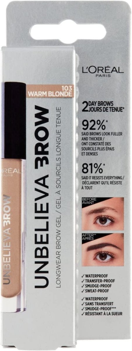 L'Oréal Unbelievabrow Crayon à Sourcils Warm Blonde (103) - BEAUTEPRICE L'Oréal Unbelievabrow Crayon à Sourcils Warm Blonde (103) - L'Oréal Paris - BEAUTEPRICE