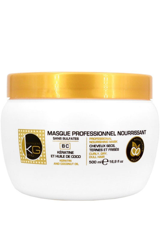 Masque nourrissant - Kératine & huile de coco - Cheveux secs. ternes & frisés - 500 ml - BEAUTEPRICE Masque nourrissant - Kératine & huile de coco - Cheveux secs. ternes & frisés - 500 ml - KERAGOLD - BEAUTEPRICE