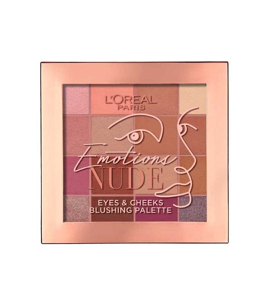 Mega Palette LOreal Paris Emotions Nude Eyes and Cheeks blushing palette - BEAUTEPRICE Mega Palette LOreal Paris Emotions Nude Eyes and Cheeks blushing palette - L'Oréal Paris - BEAUTEPRICE