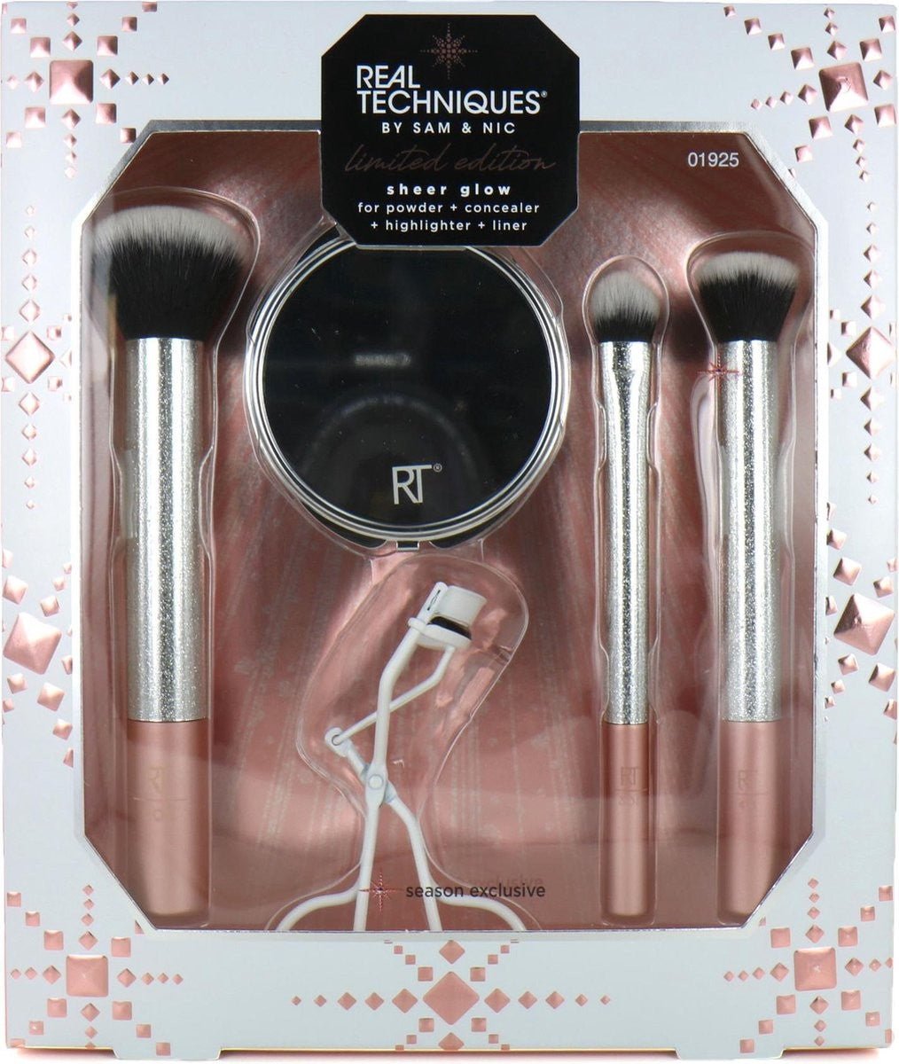 Real Techniques Sheer Glow Brush Set Limited Edition - BEAUTEPRICE Real Techniques Sheer Glow Brush Set Limited Edition beautypriceboutique BEAUTEPRICE